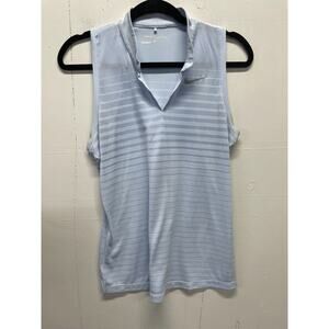 Nike Golf Women's Medium Sleeveless Light Blue Top Dri-Fit Activewear